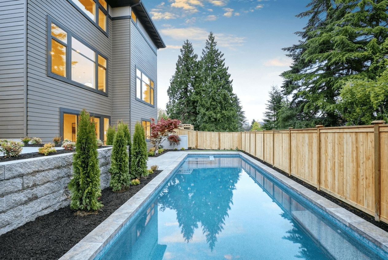 House after custom prompt — typed material rendered onto the home